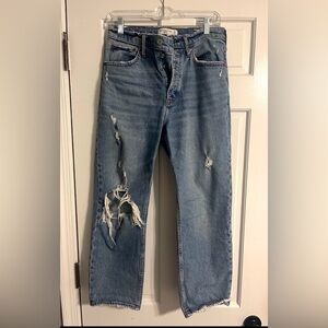 Abercrombie & Fitch Distressed Blue Jeans